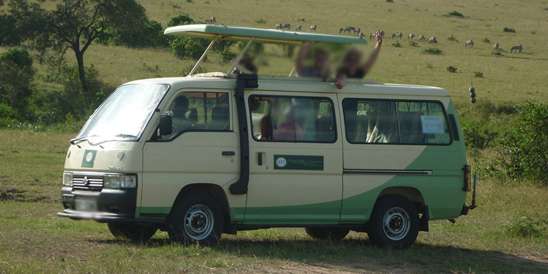 our safari vehicles - landcruiser & minivans